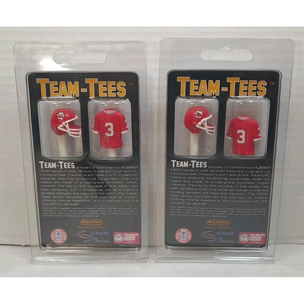 NIP South Dakota Coyotes Golf‎ Pro Rubber Head Golf Tees, 4 Total Golf Tees